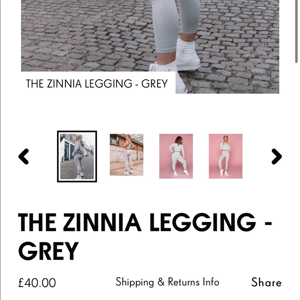 TALA Zinnia legging grey S (regular length)